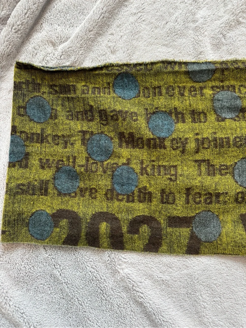 Walter Van Beirendonck Monkey King Journey To The West Woven Scarf Rare 66”